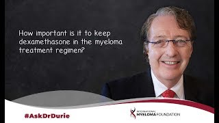 How important is it to keep dexamethasone in the myeloma treatment regimen [upl. by Nnywg]