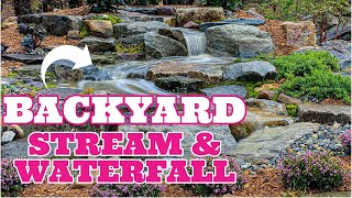 Perfect Backyard STREAM amp WATERFALL  Patio Falls [upl. by Conlee]