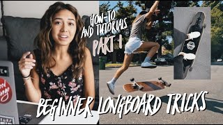 Beginner Longboard Freestyle Tricks  Part 1 [upl. by Nyleahs]