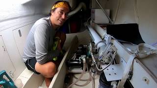 Tech Talk  Watermaker Service How To Filter amp Membrane Replacement Oil Change Sailing Sweet Ruca [upl. by Hamrnand954]