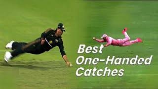 20 Amazing one handed catches in cricket history  Best catches in Cricket [upl. by Timmi966]