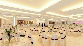 complete interior and exterior wedding hall animation [upl. by Besnard]