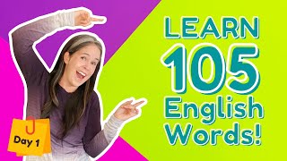 LEARN 105 ENGLISH VOCABULARY WORDS  DAY 1 [upl. by Sontag]