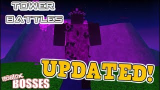 UPDATED Tower Battles  ALL BOSSES Roblox [upl. by Esyahc430]