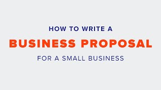 How to write a Business Proposal [upl. by Ethelin]