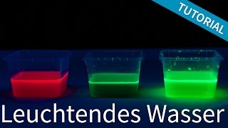 Leuchtendes Wasser selber machen  UV Licht Heimexperiment by Incredible Experiments [upl. by Hselin]