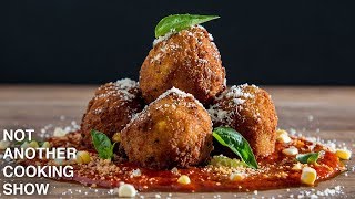 how to make EASY ARANCINI Risotto Balls [upl. by Ruthanne]