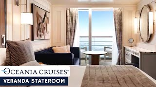 Oceania Riviera  Veranda Stateroom  Full Walkthrough Tour amp Review  4K [upl. by Yejus902]