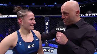 UFC 269 Erin Blanchfield Octagon Interview [upl. by Yretsym]