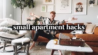 10 SMALL APARTMENT DECORATING TIPS  HACKS  Lone Fox [upl. by Marteena455]