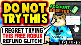 Kid tries a robux refund glitch it goes terribly wrong ROBLOX [upl. by Lipman]