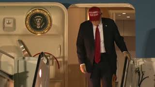 POTUS lands in Florida for weekend at MaraLago after Trump Zelenskyy meeting on UkraineRussia [upl. by Meesan817]