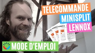 Télécommande de murale Lennox  Mode demploi 2020 [upl. by Nyllaf996]