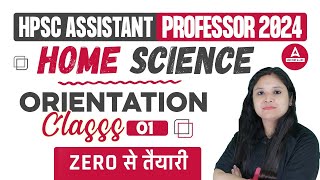 HPSC Assistant Professor Vacancy 2024  HPSC Assistant Professor Home Science Class 1 [upl. by Eneryc395]