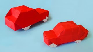 Comment faire une VOITURE en ORIGAMI [upl. by Nathanil213]