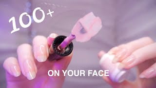 ASMR 100 TRIGGERS on YOUR FACE First Person  NonStop Tingles [upl. by Wharton]