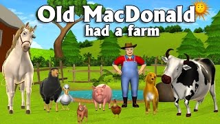 Old MacDonald Had A Farm with Lyrics Nursery Rhyme [upl. by Giarla176]