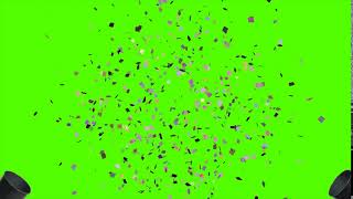 PARTY POPPER with SOUND Green Screen HD [upl. by Giovanni]