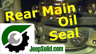 Jeep rear main oil seal and oil pan gasket [upl. by Namreh81]