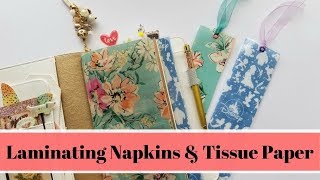 Laminating Napkins amp Tissue Paper [upl. by Emaj]