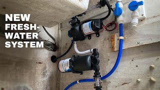 Installing a New Freshwater System on our Sailboat  SailBros Ep 59 [upl. by Rexfourd]