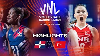 🇩🇴 DOM vs 🇹🇷 TUR  Highlights Week 2  Womens VNL 2023 [upl. by Schulman]