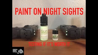 Paint On Night Sights Gun Glow Vs Glow On  What Works Best And Is It Worth Buying [upl. by Merla]