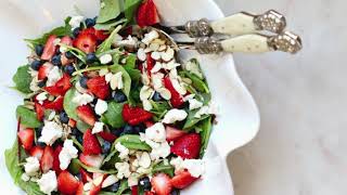 Strawberry Blueberry Spinach Salad [upl. by Brady]