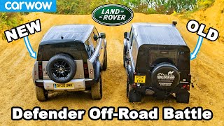 New vs Old Land Rover Defender UpHill DRAG RACE amp OffRoad Battle [upl. by Aremaj]