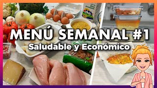 💚 Menú SEMANAL Saludable y Económico 1 🕒 Ahorra TIEMPO DINERO y Come MÁS SANO 👍 Meal Prep Español [upl. by Magena868]