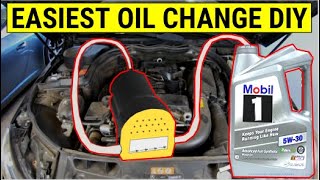 How To Do The EASIEST Oil Change 20 Extractor Pump demo on Mercedes C250 [upl. by Airbmat344]