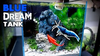 Aquascape Tutorial BLUE DREAM SHRIMP Nano Cube How To Planted Aquarium Step By Step Setup [upl. by Kentigera]