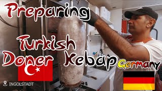 How to make Döner Kebap  Turkish Food in Germany [upl. by Ruhl591]