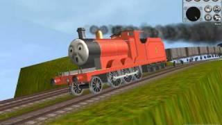 Thomas TrainzJames Down Hill [upl. by Adnohsirk]