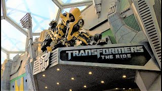 Universal Studios Singapore  Transformers Ride 3D  Front Seat  POV [upl. by Blinny]