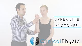 Upper Limb Myotomes  Clinical Physio [upl. by Leva]