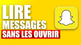 Comment Lire Un Message Snapchat Sans Louvrir FACILE [upl. by Eenad]