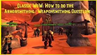 Classic WoW How to do the ArmorsmithingWeaponsmithing Questline [upl. by Danita219]