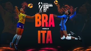 🇮🇹 ITA vs 🇧🇷 BRA  Highlights Semi Finals Womens World Championship 2022 [upl. by Dyan854]