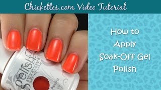 How to Apply Soak Off Gel Polish [upl. by Elfstan245]