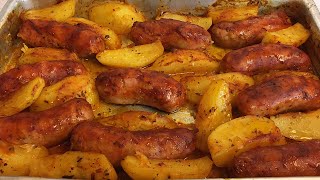 LINGUIÇA ASSADA COM BATATA  Receitas da Josi [upl. by Chandra]