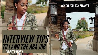 Interviewing Tips to Land the ABA Job [upl. by Einra]