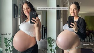 41 Weeks Pregnancy Belly Progression  Epic Transformation [upl. by Hesky]