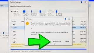 How to Recover Lost Deleted Partition in Windows Complete Tutorial [upl. by Nahij]