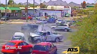 Worst Red Light Running Crashes of 2015 [upl. by Chaunce]