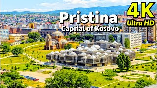 Pristina Kosovo in 4K UHD Drone [upl. by Arhat248]