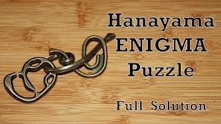 ENIGMA Hanayama Puzzle Full Solution [upl. by Attevaj641]