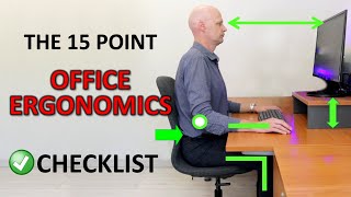 The Perfect Ergonomic Desk Setup To Avoid Back amp Neck Pain [upl. by Lovmilla]