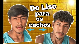 Como deixar o cabelo cacheado masculino [upl. by Mikal948]