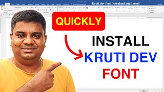 Kruti Dev Font  Download For PC or Laptop [upl. by Karry747]